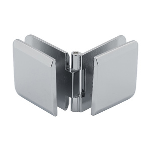 Polished Chrome Adjustable Glass to Glass Premier Series Clip
