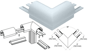 CRL Mill 300 Series Top Cap 90º Corner