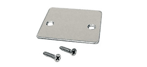 CRL Polished Stainless Steel End Cap with Screws