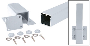 CRL Clear Anodized 200, 300, 350, and 400 Series 48" Fascia Mount Post Kit