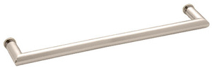 CRL Polished Nickel 24" MT Series Round Tubing Mitered Corner Single-Sided Towel Bar
