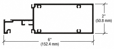 CRL-U.S. Aluminum Clear Anodized Intermediate Horizontal - 24'-2" | CRL