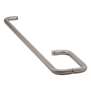 Brushed Nickel 8" x 28" Towel Bar Handle Combo without Washers