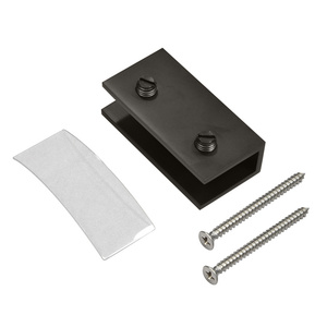 CRL Oil Rubbed Bronze No-Drill Fixed Panel Glass Clamp