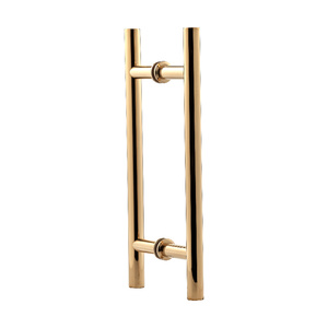 Polished Brass 8" Ladder Pull Back to Back Handles