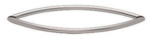 CRL Brushed Nickel 18" Crescent Style Back-to-Back Towel Bars