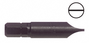 CRL 1/4" Hex Slotted Insert Bit for No. 12 Screw