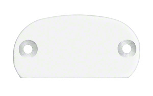 CRL Sky White 320X Series Decorative End Cap