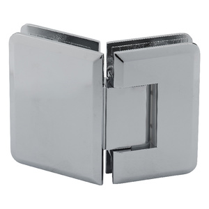 Polished Chrome 135° Glass-to-Glass Adjustable Premier Series Hinge