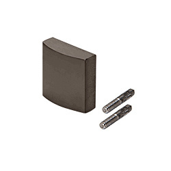 CRL-Blumcraft® Dark Bronze Anodized Decorative Flat End Caps for 324 Series Aluminum Cap Railings