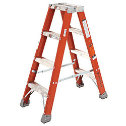 CRL 4' Heavy-Duty Fiberglass Ladder