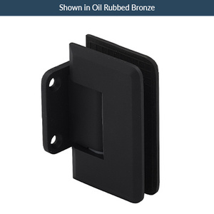 Matte Black Wall Mount with Short Back Plate Adjustable Premier Series Hinge