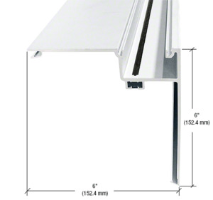 CRL-U.S. Aluminum 90 Degree Corner Half Section, White KYNAR® Paint- 24'-2"