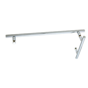 CRL Chrome 6" x 18" LTB Combo Ladder Style Pull and Towel Bar
