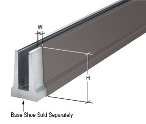 CRL Black Bronze Cladding for B5T Series Tapered Base Shoe