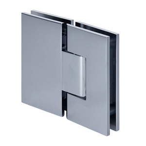 CRL Polished Chrome Vienna 380 Series Adjustable 180 Degree Glass-to-Glass Hinge