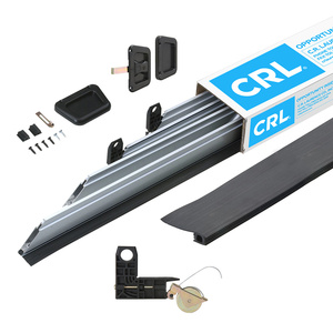 CRL Clear Anodized 36" x 96" Heavy-Duty Extruded K.D. Sliding Screen Door Kit - 2" Frame