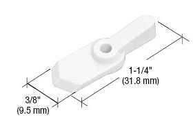 CRL White Pointer Style Screen Swivel Clip - Carded