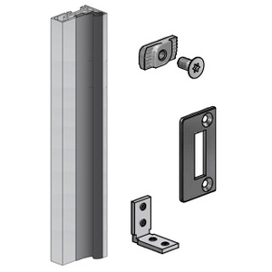 CRL Fallbrook Matte Black Door Frame Set for Wall-to-Glass