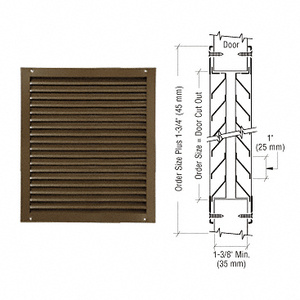 CRL 700A Series 24" x 18" Door Louver