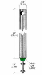 CRL 29" Tubular Spiral Tilt Window Balance Green Bushing