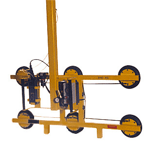 CRL Wood's Powr-Grip® AC Powered C-Frame Vertical Lifter 6-Cup Vacuum Lifter 750 Series