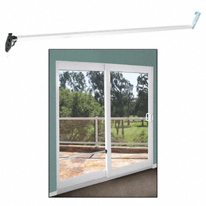 CRL White Security Bar for Sliding Glass Doors