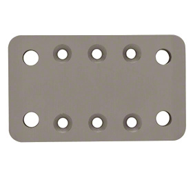 Beige Gray 3" x 5" Square Base Plate