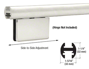 CRL Satin Anodized 95" EZ-Adjust Shower Door Header Kit