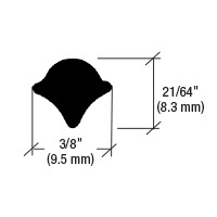 CRL Locking Strip for Two-Piece Weatherstrips - 50'