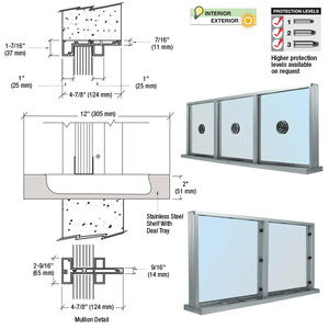 CRL Satin Anodized Aluminum Standard Inset Frame Multi-Lite Window