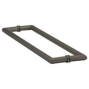 Oil Rubbed Bronze 18" Mitered Back to Back Towel Bars with Washers