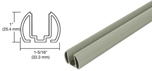 CRL Beige Gray AWS 72" Bottom Rail