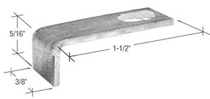 CRL 1-1/2" x 5/16" Aluminum Screen Stretcher Clips - Carded
