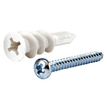 CRL Dry Wall Plastic Lite Anchor with #6 Screws