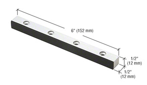 CRL Aluminum Header Mounted Double Door Stop