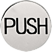CRL Polished Stainless 2" Round Push Indicator