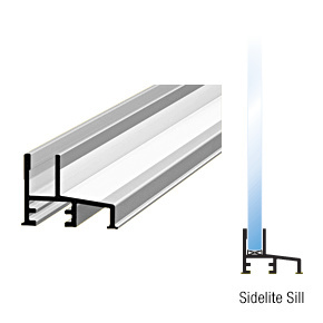 CRL Brite Anodized 72" Sidelite Sill for CK/DK Cottage Series Sliders