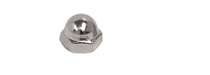 CRL Nickel Finish 1/4"-20 Acorn Nut for 3/4" and 1" Standoffs