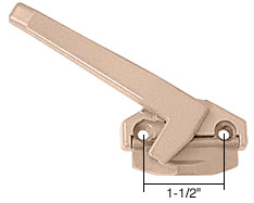 CRL Beige Left Hand Cam Handle with 1-1/2" Screw Holes