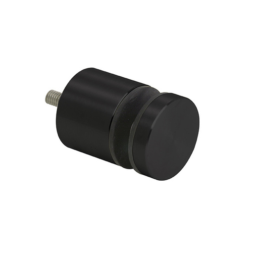 CRL Matte Black Glass Rail Standoff Base and Cap - 1-3/4" Projection