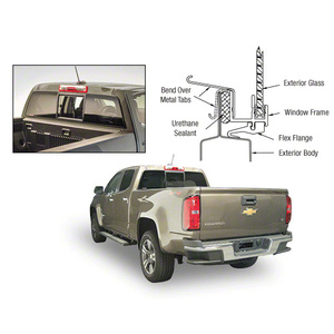 CRL 2015+ Chevy Colorado/GMC Canyon "Perfect Fit" POWR-Slider - Solar Glass