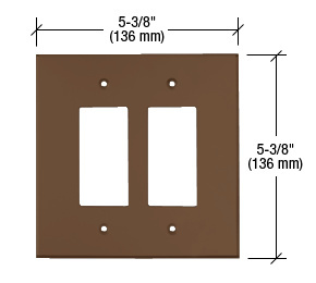 CRL Bronze Double Designer Acrylic Mirror Plate