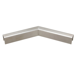 CRL 316 Brushed Stainless 11 Gauge 135 Degree Horizontal Corner for 1/2" Glass Low Profile Cap Rail