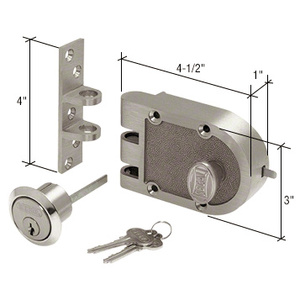 CRL Brushed Chrome Segal Dead Bolt Lock