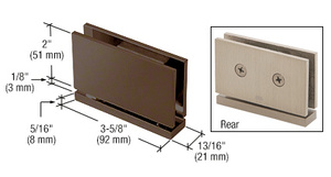 CRL Oil Rubbed Bronze Cardiff Series Top or Bottom Mount Hinge