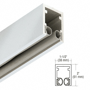 CRL-Blumcraft® Satin Anodized 1-1/2" Head Channel for 1/2" Glass - 120"