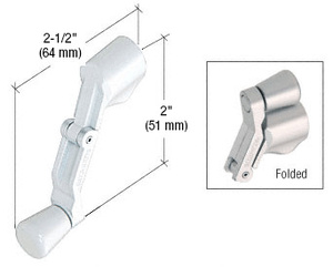 CRL White Universal Folding Handle