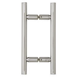 CRL Polished Chrome 6" Ladder Style Back-to-Back Pull Handle