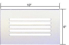 CRL Clear Flat Acrylic 10" x 6" Mirror Grille